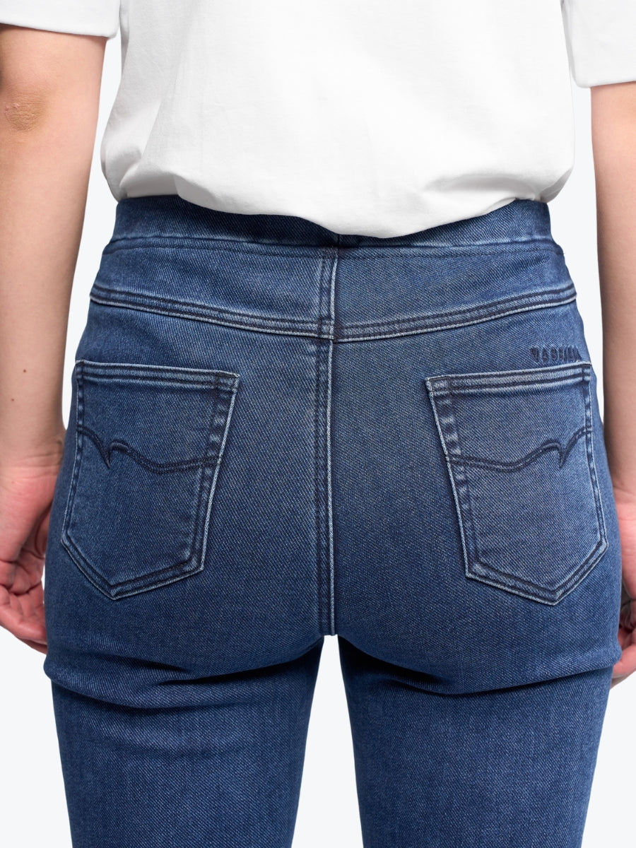 Vassalli Bay Pull On Jean | Brushed Indigo