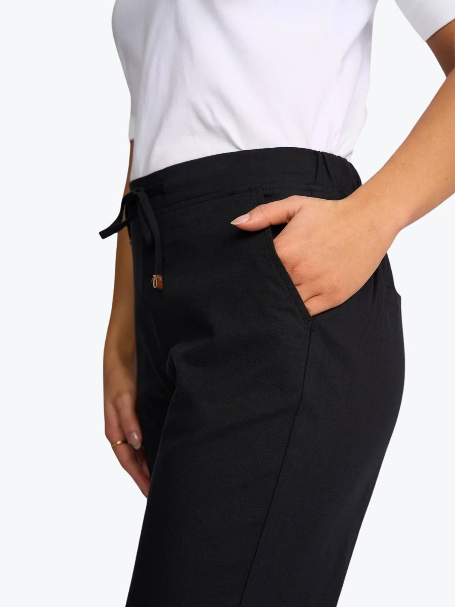 Vassalli Henley 7/8 Pant | Black