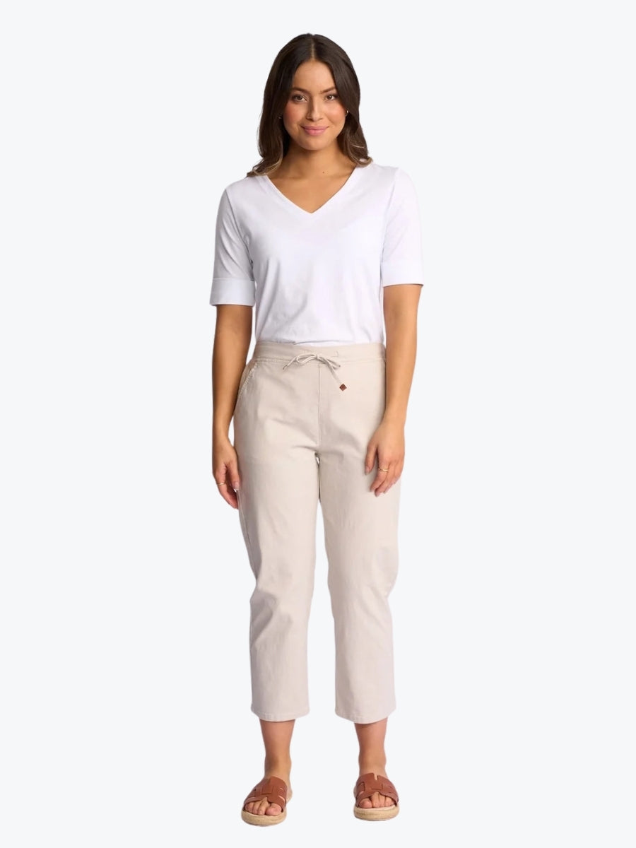 Vassalli Henley 7/8 Pant | Stone