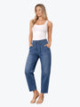 Wakee Barrel Leg Jean | Denim Blue