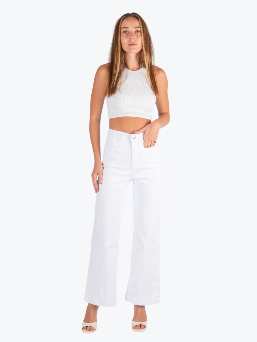 Wakee Slice Pocket Wide Leg Jean