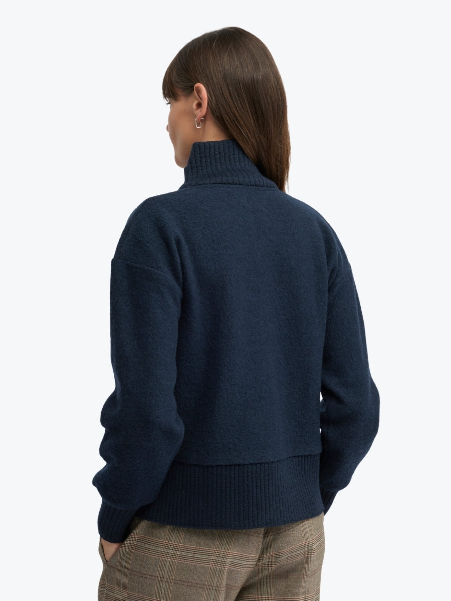 Yarra Trail Ember Knit Jacket | Navy