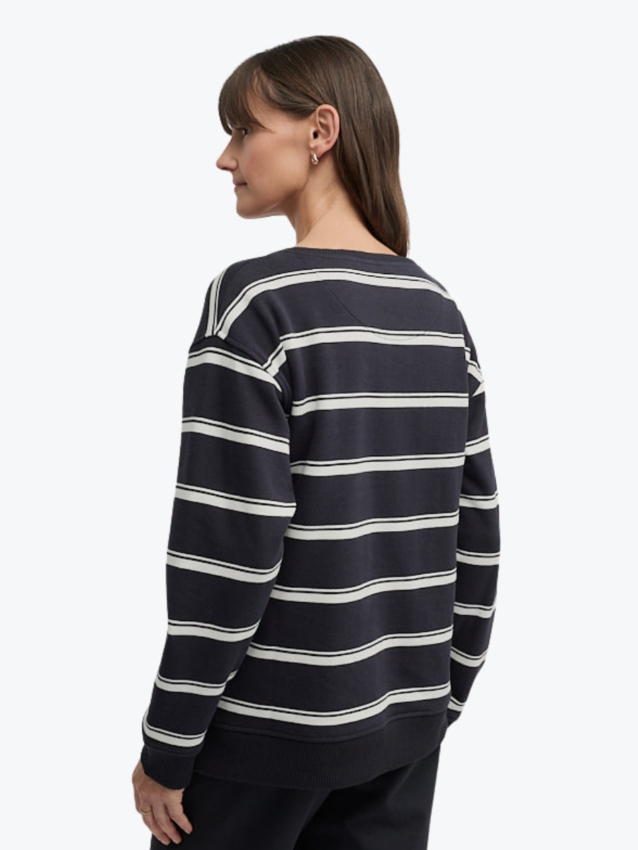 Yarra Trail Endless Sweat | Navy/Ecru