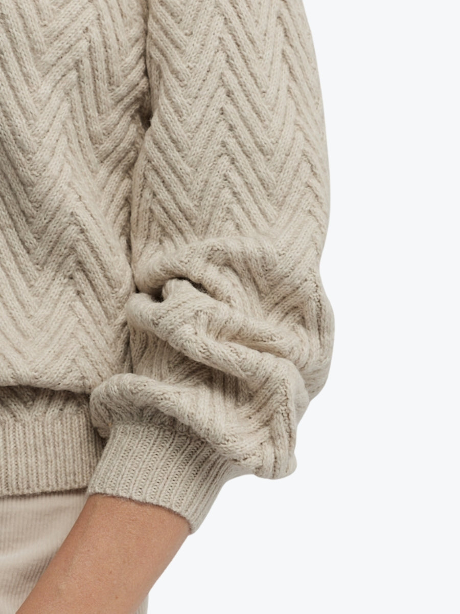 Yarra Trail Hudson Knit | Almond 1