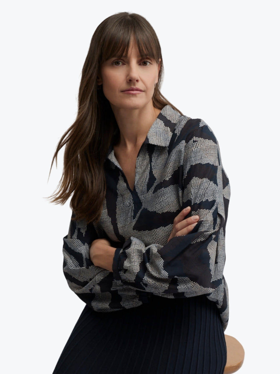 Yarra Trail Naples Blouse | Naples Print