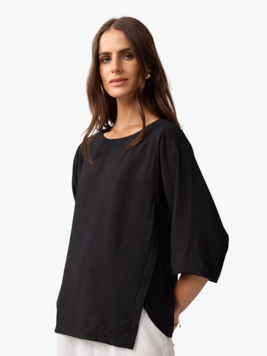 Yarra Trail Skye Top in Navy